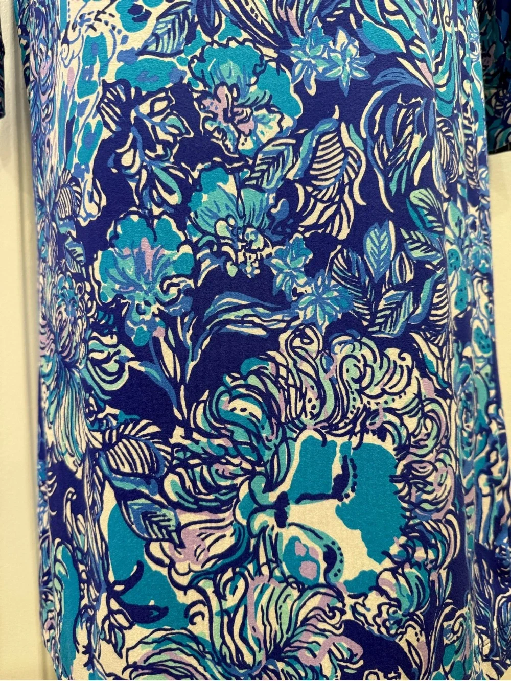 Lilly Pulitzer Sophie Girls Dress Royal Purple Cat Call Size XL 12/14